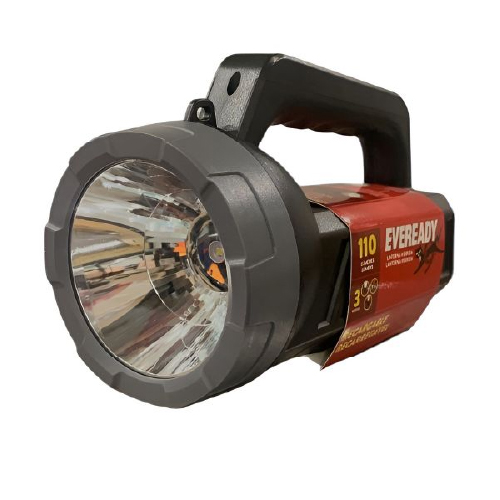 Linterna hibrida recargable 220v y a pilas (3AA) 110 lm 250 mts, 11hs
